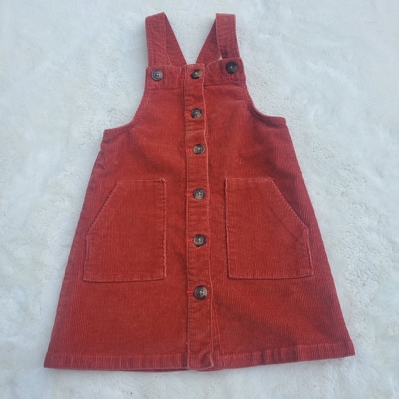 wonder nation Other - Kids Corduroy Button-Down Dress - Rust Color Size 4- 5T XS